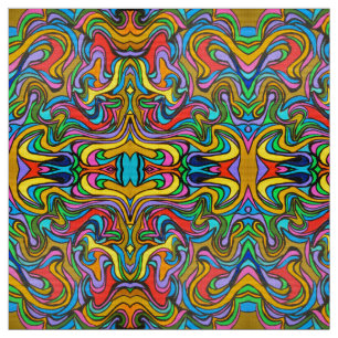 Blustery Day-Modern Psychedelic Fabric