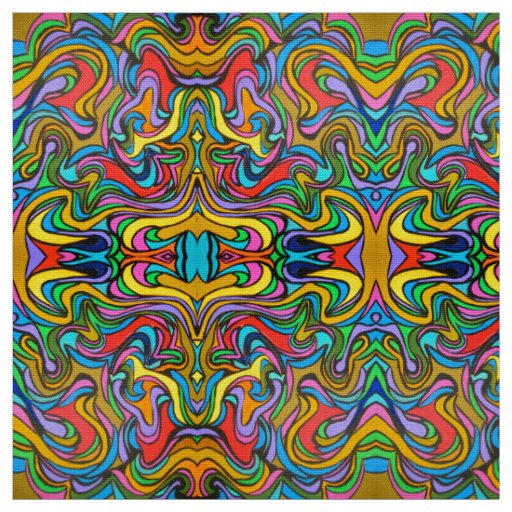 Blustery Day-Modern Psychedelic Fabric