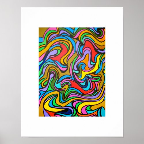 Blustery Day_Psychedelic Modern Art Poster