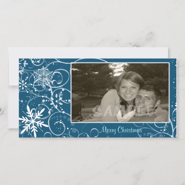 Blustery Winter Holiday Card (Front)