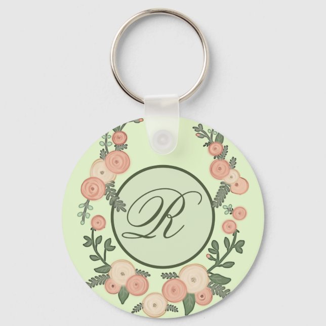 Blütenkranz personalisiert keychain (Front)