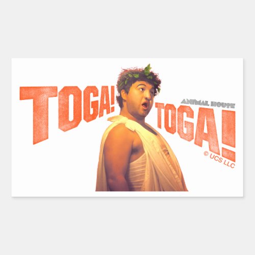 Bluto Toga Toga Graphic Rectangular Sticker