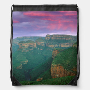 Blyde River Canyon At Sunset, South Africa Drawstring Bag