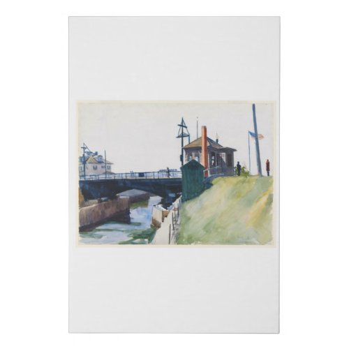 Blynman Bridge _ Edward Hopper Faux Canvas Print