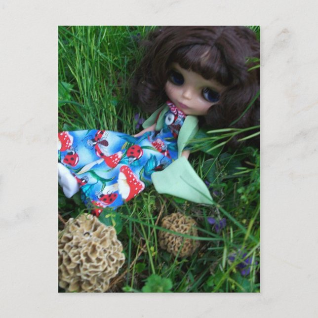 Blythe and the Mushrooms II Postcard (Front)