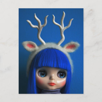 Blythe blue postcard