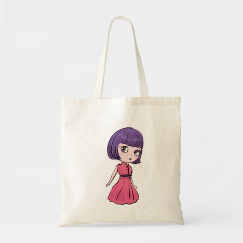 Blythe doll art cute and kawaii illustration tote bag