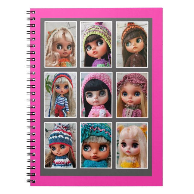 blythe dolls photos acrylic print notebook (Front)