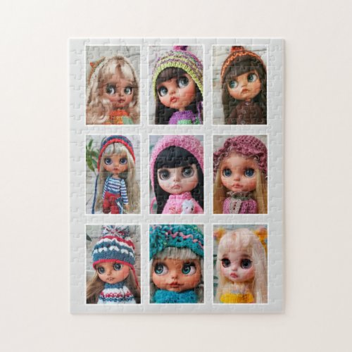 blythe dolls photos acrylic print tote bag jigsaw puzzle