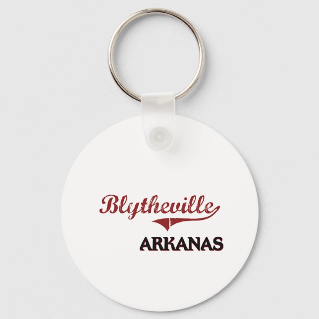 Blytheville Arkansas City Classic Keychain (Front)