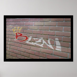 Blzn Brick Wall Poster