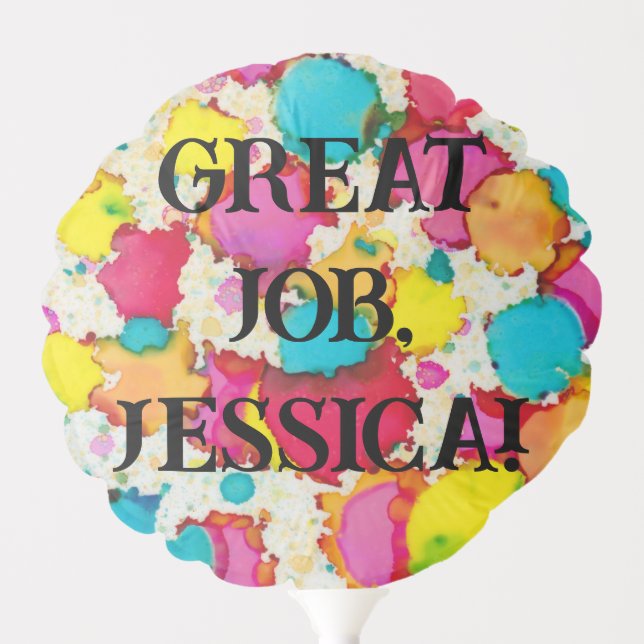 BM Bar and Bat Mitzvah Lots of Color Balloon (Front)