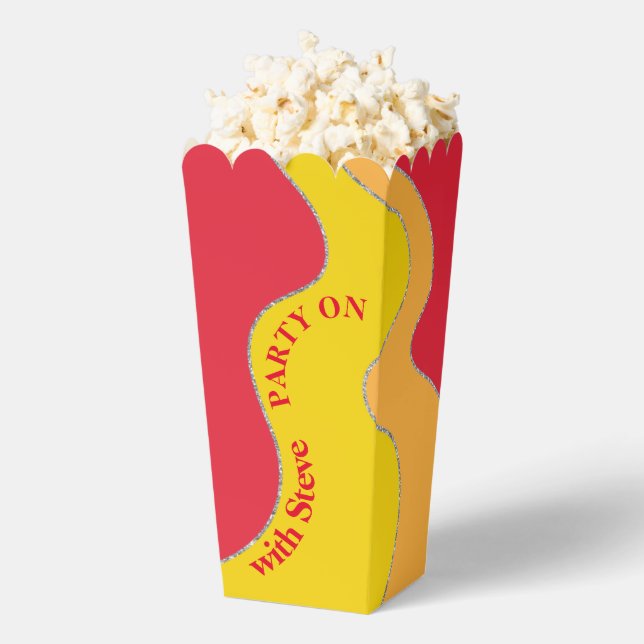 BM Bar Bat Mitzvah Waves Favor Boxes (Popped)