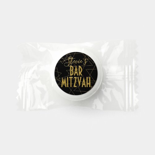 BM Bar Mitzvah Gold Stars Label