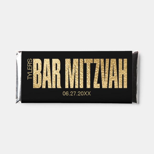 BM BAR MITZVAH Yad Torah Hershey Bar Label (Front)