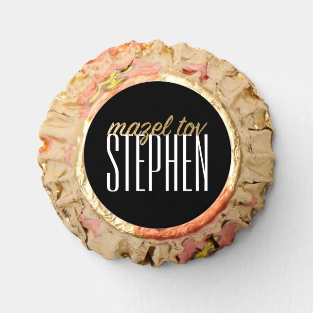 BM Bar or Bat Mitzvah Chocolate Peanut Butter Cup  Reese's Peanut Butter Cups (Front)