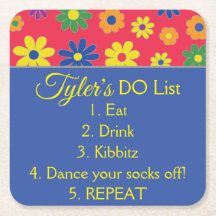 BM Bar or Bat Mitzvah Flowery