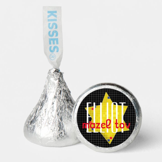 BM Bar or Bat Mitzvah Game On Hershey®'s Kisses® (Front)
