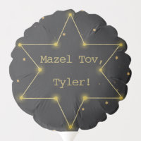 BM Bar or Bat Mitzvah Out of World Star Balloon