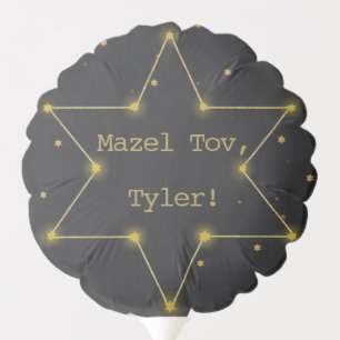 BM Bar or Bat Mitzvah Out of World Star Balloon