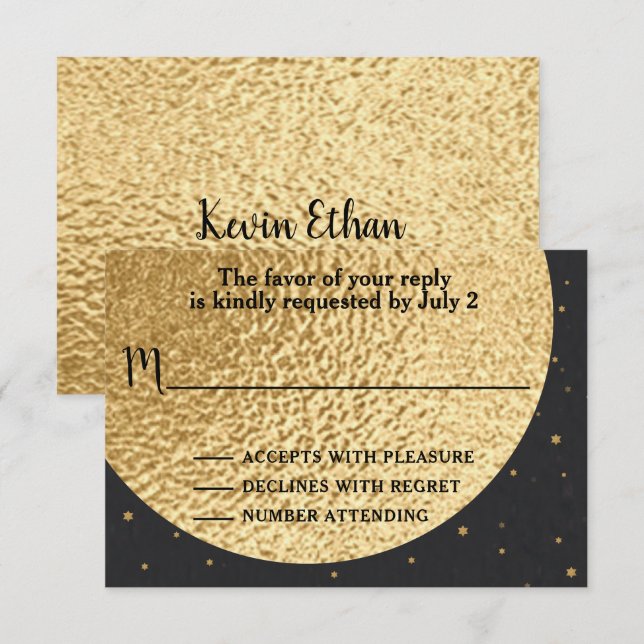 BM Bar or Bat Mitzvah RSVP Out of this World (Front/Back)
