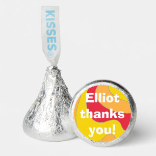 BM Bar or Bat Mitzvah Warm Swirls Label Hershey®'s Kisses®