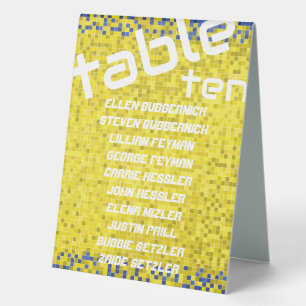 BM Bat Bar Mitzvah Game On Table Tent