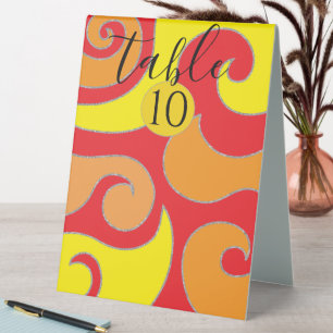 BM Bat Bar Mitzvah Table Tent Sign Silver Swirl