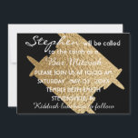 BM Bat Mitzvah Bar Mitzvah Gold Torah 5 x 7 Invitation<br><div class="desc">"Gold Torah" beautifully stated Bat Mitzvah or Bar Mitzvah, Invitations. With a touch of gold, this design hopes to fit many different needs. Background colors can be changed out. All design elements can be edited and/or transferred to other Zazzle products. Personalize by deleting text and replacing with your own. Choose...</div>