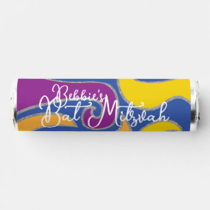BM Bat Mitzvah Candy Roll of Colorful Swirls Breath Savers® Mints