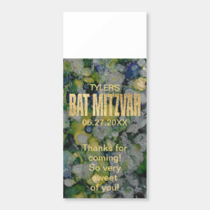 BM BAT MITZVAH Greens Gold Hershey's Miniatures