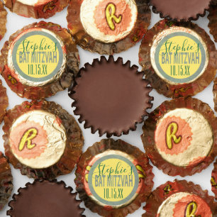 BM Bat Mitzvah Greens Label Reese's Peanut Butter Cups