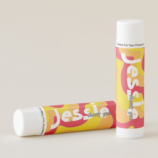 BM Bat or Bar Mitzvah  Hippie Dippie Lip Balm (Front)