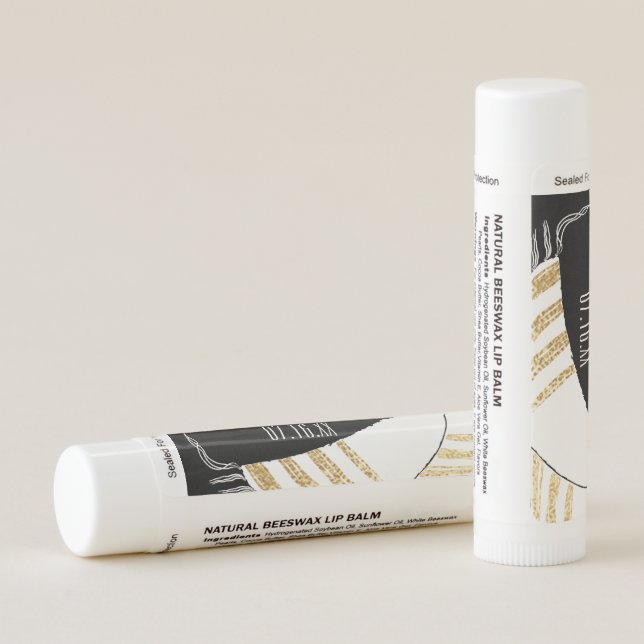 BM Bat or Bar Mitzvah Tallit Party Lip Balm (Back)