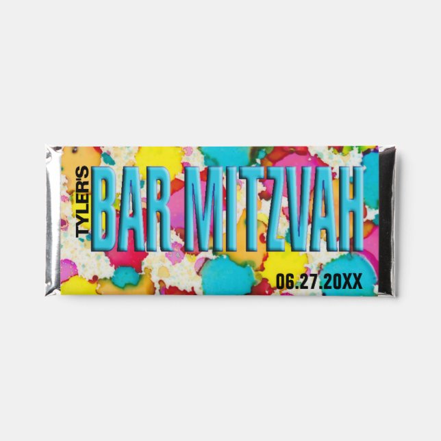 BM Labels CONFETTI BAR MITZVAH Hershey Bar (Front)