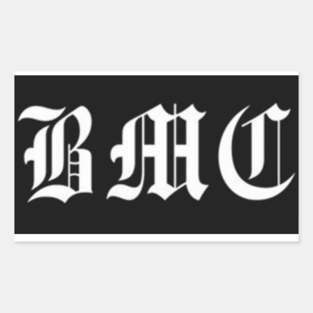 BMC Black Bromance Rectangular Sticker (Front)