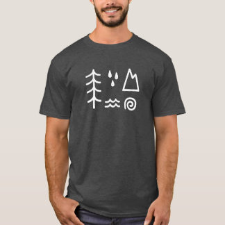 BMC - Wood Water & Earth front and spine T-Shirt