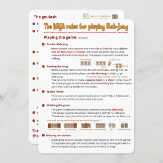 BMJA rules card – Playing the game  (2)