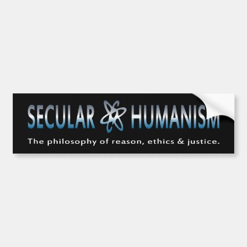 BMP Philosophy of Secular Humanism Bumper Sticker