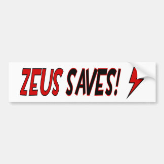 BMP Zeus Saves !!! Bumper Sticker