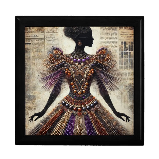 BMSC AfroCentric Wooden Jewelry Box (Front)