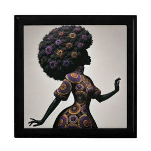 BMSC AfroCentric Wooden Jewelry Keepsake Box 2
