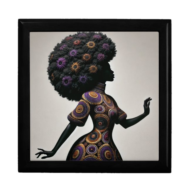BMSC AfroCentric Wooden Jewelry Keepsake Box 2 (Front)