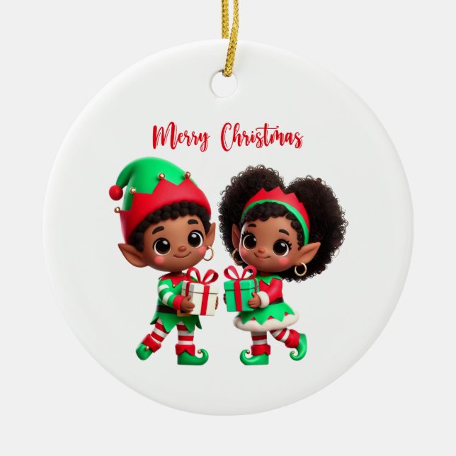 BMSC Christmas Ornament, V2 Ceramic Ornament (Front)