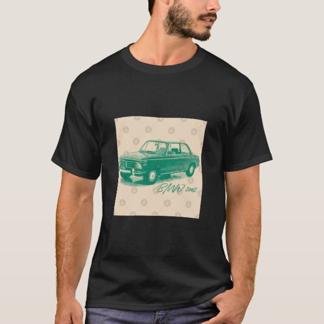 BMW 02 Series  2002 ---- Classic Car Design T-Shir T-Shirt (Front)