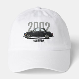 BMW 2002 Schwarz Black Classic Car Hat