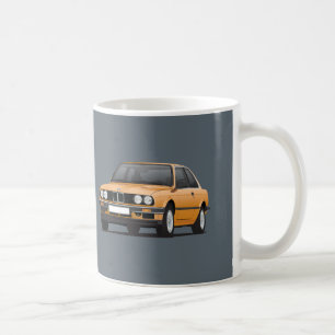 BMW 3 series, E30, orange Coffee Mug