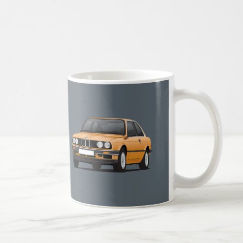 BMW 3 series E30 orange Coffee Mug