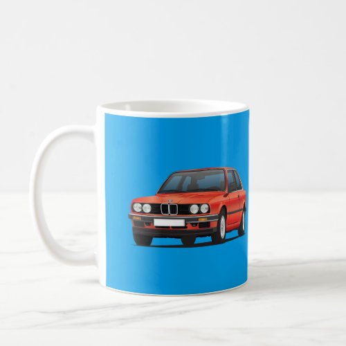 BMW 3 series E30 shiny red Coffee Mug