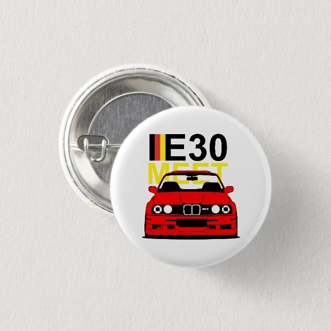 BMW E30 Meet Button (Front & Back)